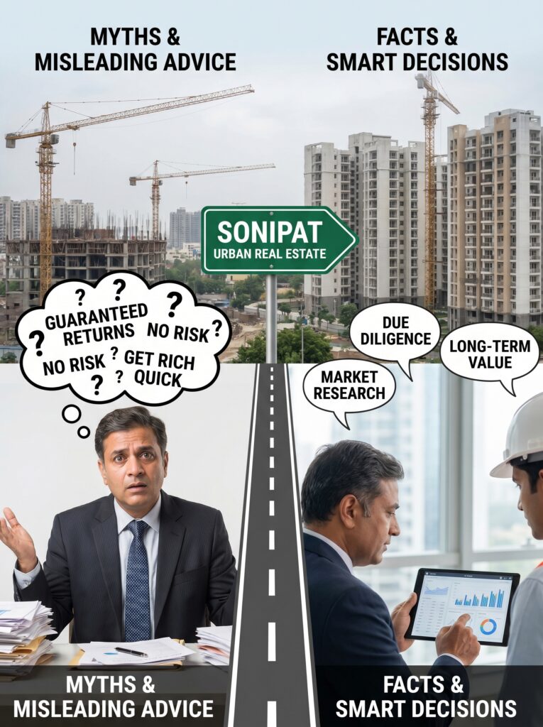 Common Myths About Property Investment That Mislead Buyers and Investors (Sonipat Reality Guide)